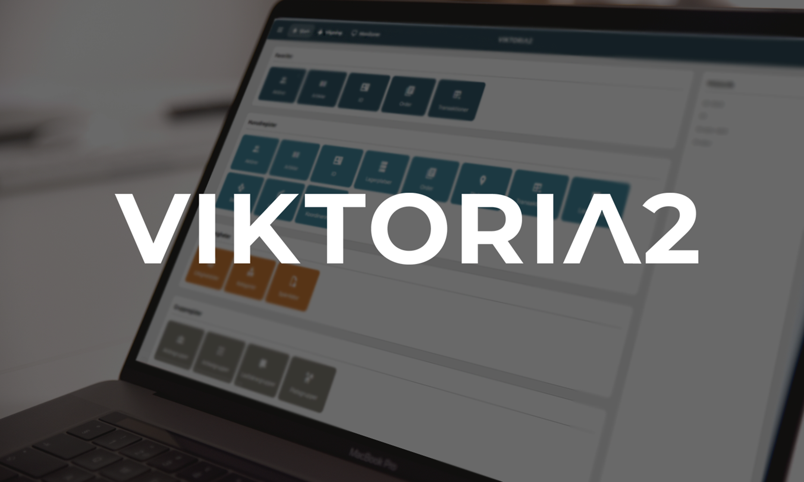 Viktoria2 webbklient header